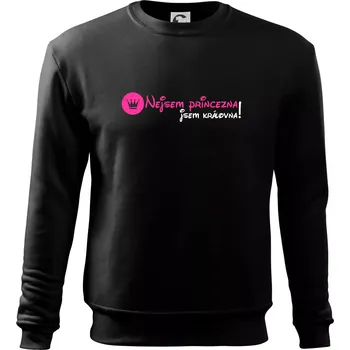 Chlapecké tričko Nejsem princezna, jsem královna! - Mikina Essential dětská - 158 cm/12 let ( Černá )