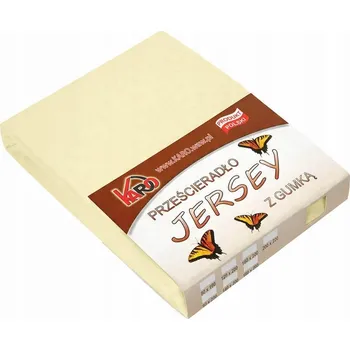 Prostěradlo Prostěradlo s gumou Karo 70x140 cm ecru