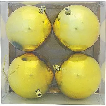 Vánoční ozdoba Ozdoba Xmas N16 10004B, 4dílná, M01 zlatá