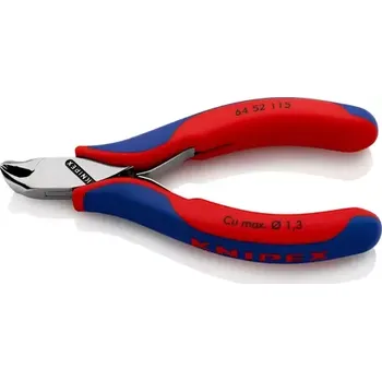 Dílna Knipex 64 52 115 Čelní štípací kleště se šikmými břity pro elektroniku 115mm (64 52 115)
