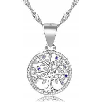 Náhrdelník NÁHRDELNÍK MENNICA BYDGOSKA STROMEK ŠTĚSTÍ 50 CM STŘÍBRNÝ