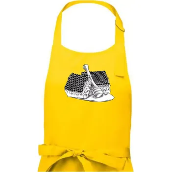 Kuchyňská zástěra Plastev s medem - Pánská zástěra na vaření - Univerzální velikost ( Žlutá )