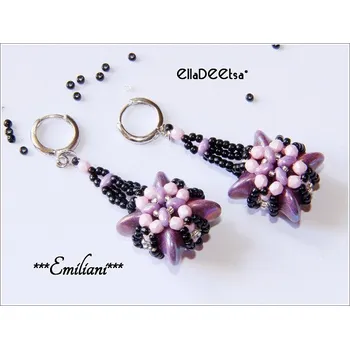 Korálek Náušnice Emiliani č.628 - stavebnice