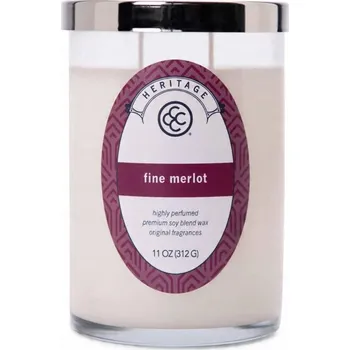 Svíčka Sójová vonná svíčka s vůní svařeného vína Fine Merlot Colonial Candle 80h