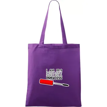 Na 99 procent jsem princezna - Taška bavlněná - 42 x 38 cm ( Fialová )