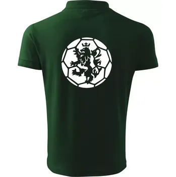 Pánská košile Házená míč lev - Polokošile pánská Pique Polo 203 - 5XL ( Lahvově zelená )
