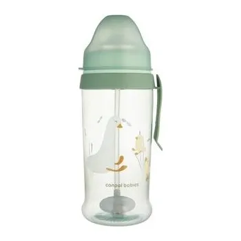 CANPOL 56/510_gre Bidon niekapek z rurką i odważnikiem 350ml GOOSE