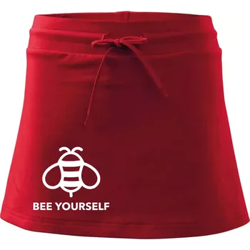 Dámská sukně Bee yourself - Sportovní sukně - two in one - S ( Červená )