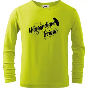 Dětská móda Harry - Wingardium Leviosa - Triko dětské Long Sleeve - 122 cm/6 let ( Limetková )