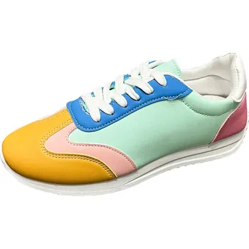 Dámská obuv Dámské módní tenisky na platformě – prodyšné a stylové Barva: Zelená, Velikost: 41