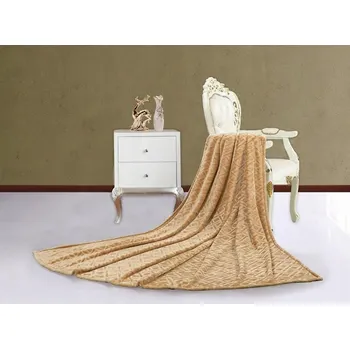 Prostěradlo Deka Extrapościel z mikrovlákna 200 cm x 220 cm béžová