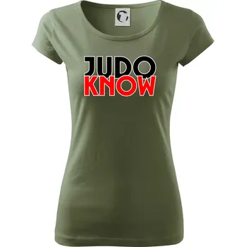 Judo know - Dámské triko Pure - XS ( Khaki )