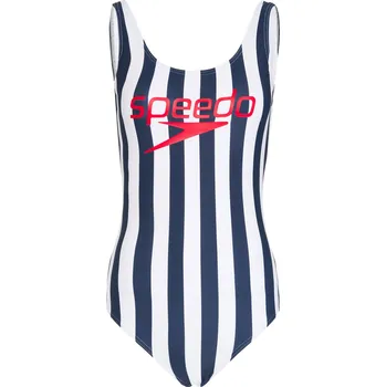 Dámské plavky Dámské jednodílné plavky Speedo Ice Cream U-Back modro-bílé, velikost 38