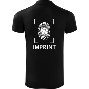 Pánská košile Házená imprint - Polokošile Victory sportovní (dresovina) - 3XL ( Černá )