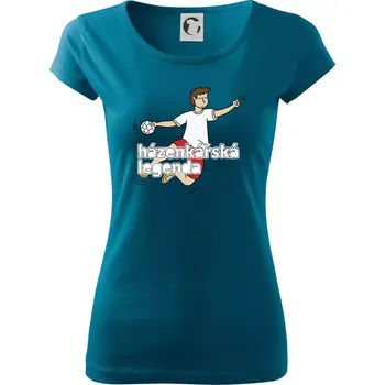 Dámské tričko Házenkářská legenda - Dámské triko Pure - 3XL ( Petrolejová )