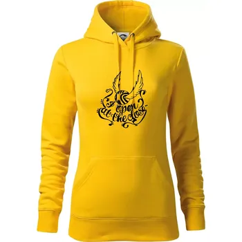 Dámská mikina Harry - Zlatonka - Mikina dámská Cape s kapucí - 2XL ( Žlutá )