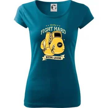 Dámské tričko Boxing legend - Dámské triko Pure - 2XL ( Petrolejová )