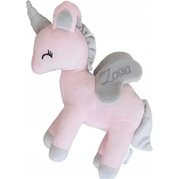 plyšák Plyšový Jednorožec L - Šedo-růžový - Melootka