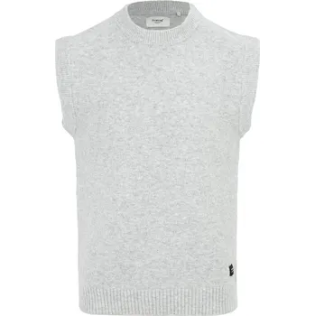 Pánské tílko Firetrap Crew Neck Sleeveless Sweater Vest Men Light Grey S