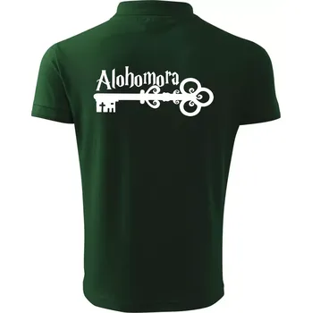 Pánská košile Harry - Alohomora - Polokošile pánská Pique Polo 203 - 5XL ( Lahvově zelená )
