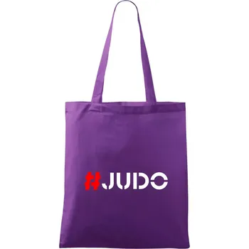 Nákupní taška Judo Hashtag - Taška bavlněná - 42 x 38 cm ( Fialová )