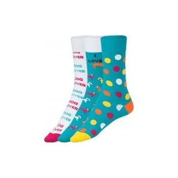 Dámské oblečení Dárková sada ponožek pro milovníky psů, 3 páry, velikost 41-46. Dárek!