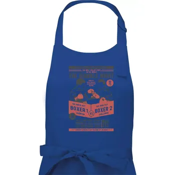 Kuchyňská zástěra Classic Boxing - Dámská zástěra na vaření - Univerzální velikost ( Královská modrá )