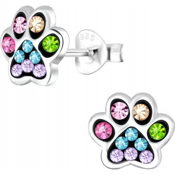 Náušnice Stříbrné náušnice pro dívky, dětské puzety, stříbro 925