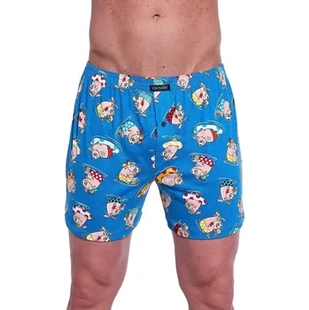 Pánské spodní prádlo Boxerky Cornette Classic 011/170 3XL-5XL modrá 3xl