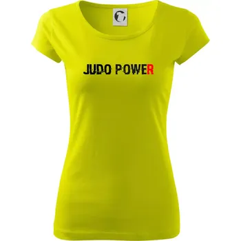 Judo power - Dámské triko Pure - XS ( Limetková )
