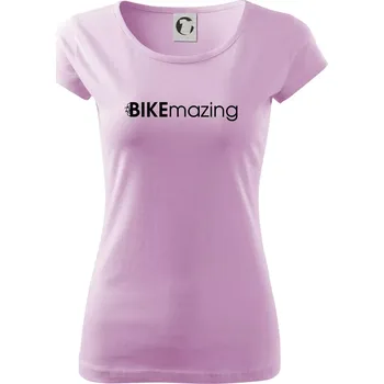 Dámské tričko Bike nápisy Bikemazing - Dámské triko Pure - XS ( Orchid )