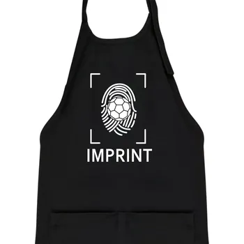 Kuchyňská zástěra Házená imprint - Dětská zástěra na vaření - Univerzální velikost ( Černá )