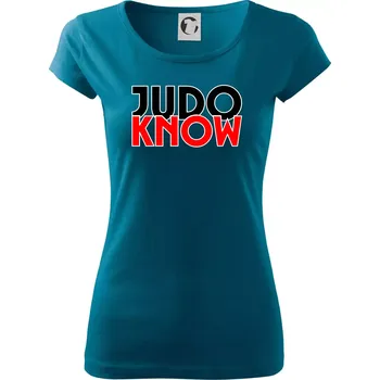 Dámské oblečení Judo know - Dámské triko Pure - XL ( Petrolejová )