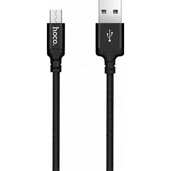 Datový kabel Kabel Hoco USB - microUSB typ B 1 m černý
