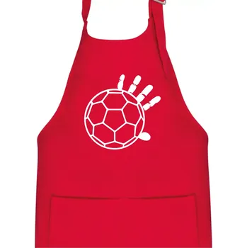 Kuchyňská zástěra Házená míč ruka - Dětská zástěra na vaření - Univerzální velikost ( Červená )