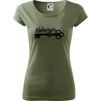 Dámské tričko Harry - Alohomora - Dámské triko Pure - 2XL ( Khaki )