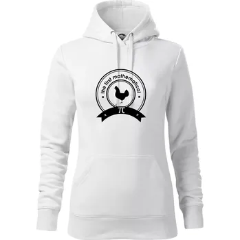 Dámská mikina The First Mathematical - Mikina dámská Cape s kapucí - 2XL ( Bílá )