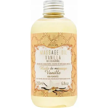 Masážní přípravek Přírodní VANILKA masážní olej bez barviv 200 Ml SAULES RIGA