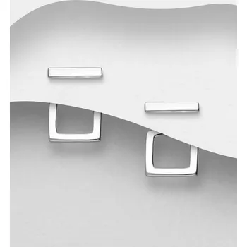 Náušnice Náušnice ze stříbra 925 ve tvaru čtvrce