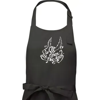 Kuchyňská zástěra Harry - Zlatonka - Pánská zástěra na vaření - Univerzální velikost ( Dřevěné uhlí )