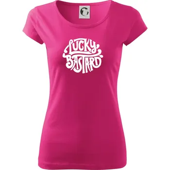 Dámské tričko Lucky Bastard - Dámské triko Pure - XS ( Purpurová )
