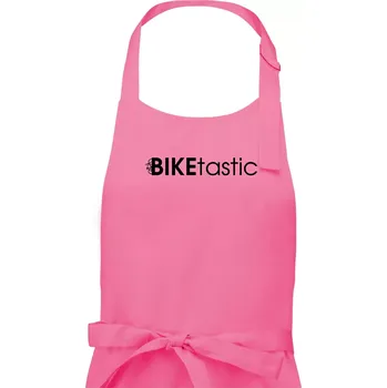 Kuchyňská zástěra Bike nápisy Biketastic - Pánská zástěra na vaření - Univerzální velikost ( Růžová )