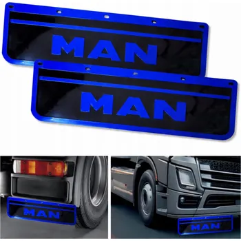 autokoberec SILIKONOVÉ ZÁSTĚRKY proti blátu MAN Černo-Modré 60x18cm 2ks