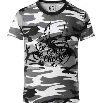 Chlapecké tričko Harry - Zlatonka - Dětské maskáčové triko - 146 cm/10 let ( Šedý maskáč )