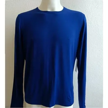 Pánské tričko Pánské tričko s dlouhým rukávem 714753030001 modré - Ralph Lauren M