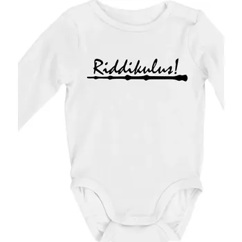 Harry - Riddikulus - Body kojenecké s dlouhým rukávem - Dlouhý r. do 3 měs ( Bílá )
