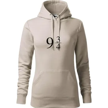 Dámská mikina Harry - Nástupiště 9 a třičtvrtě - Mikina dámská Cape s kapucí - S ( Ledově šedá )