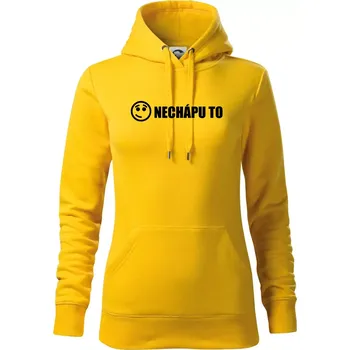 Dámská mikina Nechápu to - pořád to nechápu - Mikina dámská Cape s kapucí - XL ( Žlutá )