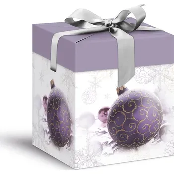 Dárková taška Krabička dárková vánoční 12x12x15cm