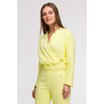 Dámská mikina B292 Zavinovací mikina - citronová EU XL